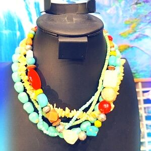 Amazing Multi Strand Vintage Necklace